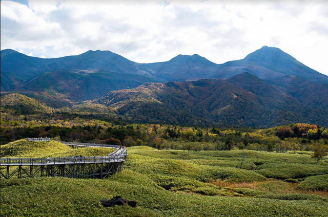 stunning landscape view of shiretoko peninsula in hokkaidÅ, japan