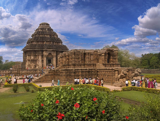 general form of the ancient temple of sun in konark, odisha