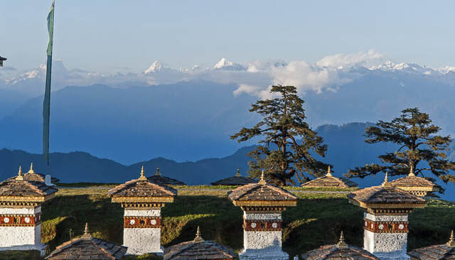 chortens of dochula pass