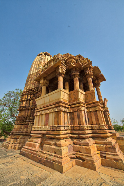 side view of a temple at Khajuraho India