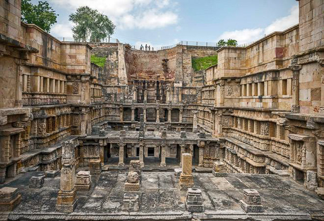 a part of Adalaj stepwell in Ahmedabad India