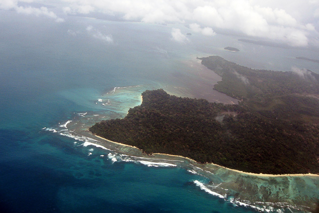 aerial view Andaman Nicobar islands India