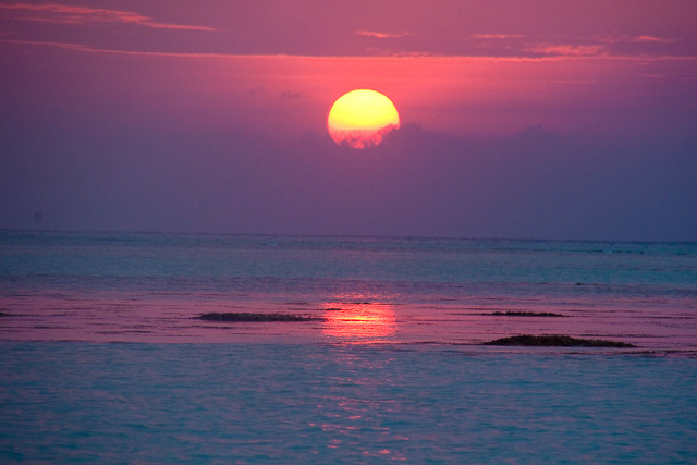 sky filled with colors during sunset in Andaman Nicobar islands India