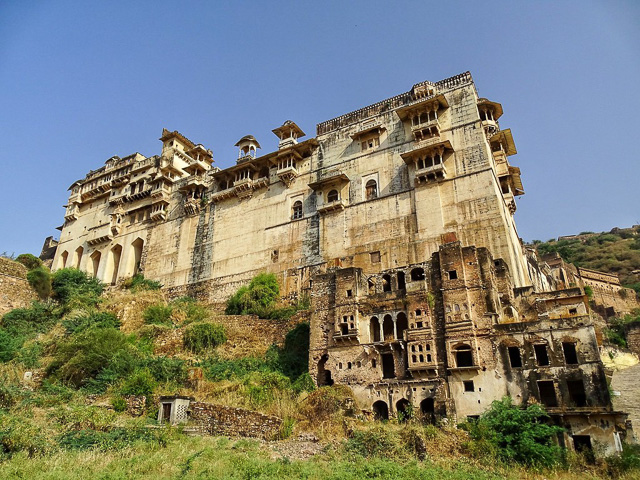 Taragarh fort side view in Bundi Rajasthan