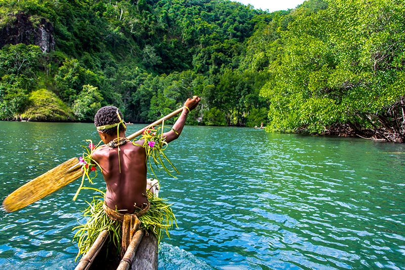papua canoe