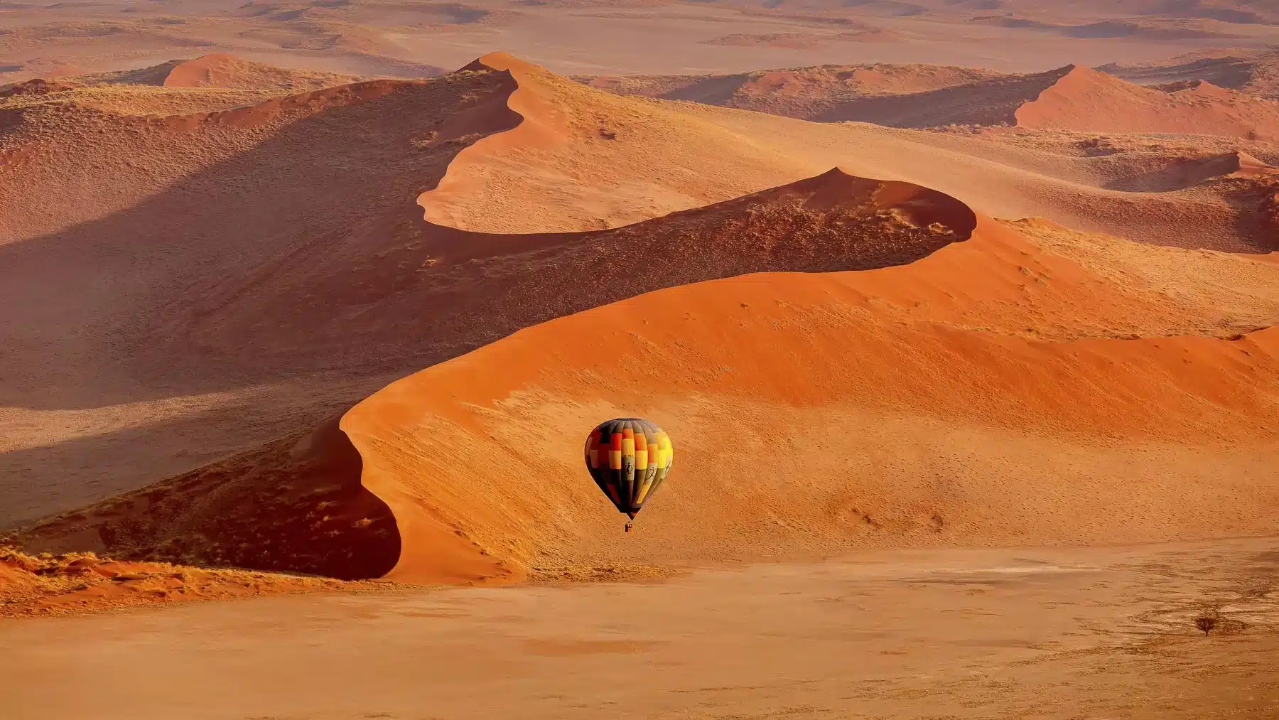 Vast desert landscape in Namibia, a striking feature of many Africa tour packages