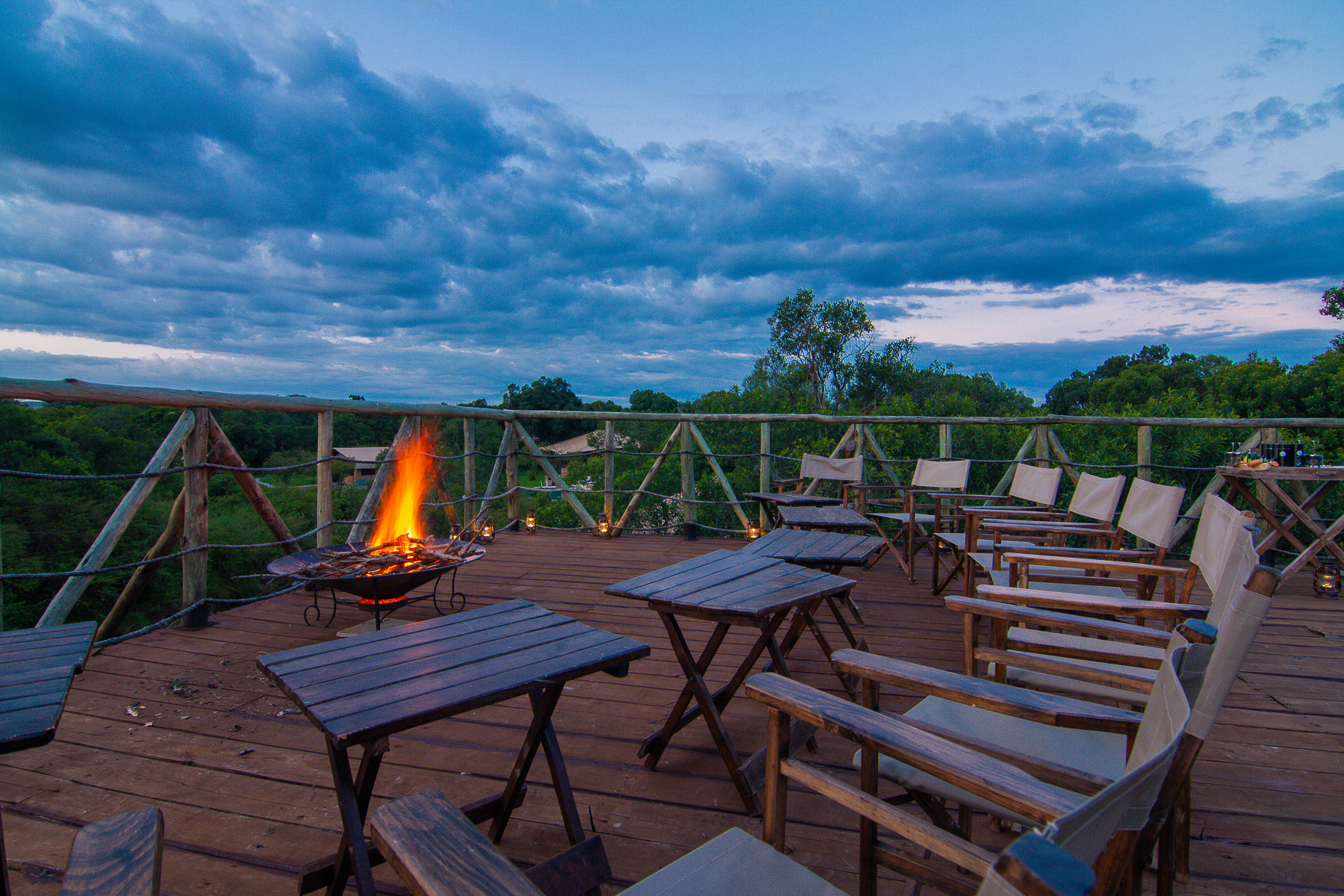 Unique sky deck experience at Masai Mara