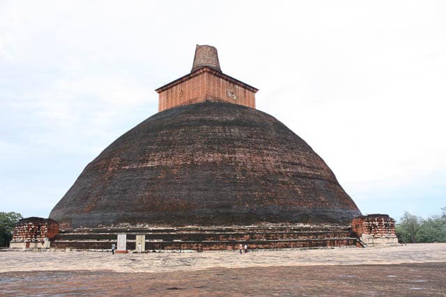 jetavanaramaya dagoba near anuradhapura, sri lanka